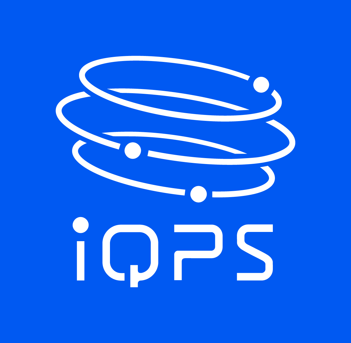 QPS研究所のロゴ（青）
